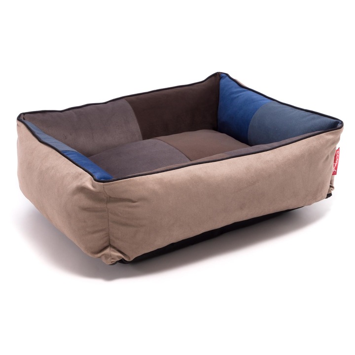 Легло за кучета Ecopuf Amore MIX2, 60x50x20см, пълнеж от силиконови топчета и пяна, елегантен дизайн