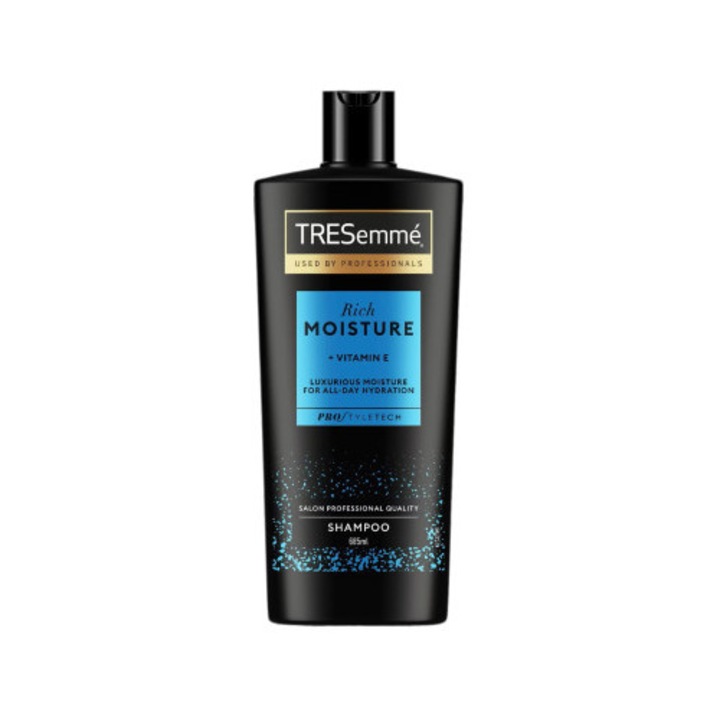 TRESemmé Rich Moisture sampon, 685 ml, hidratáló, száraz és sérült hajra