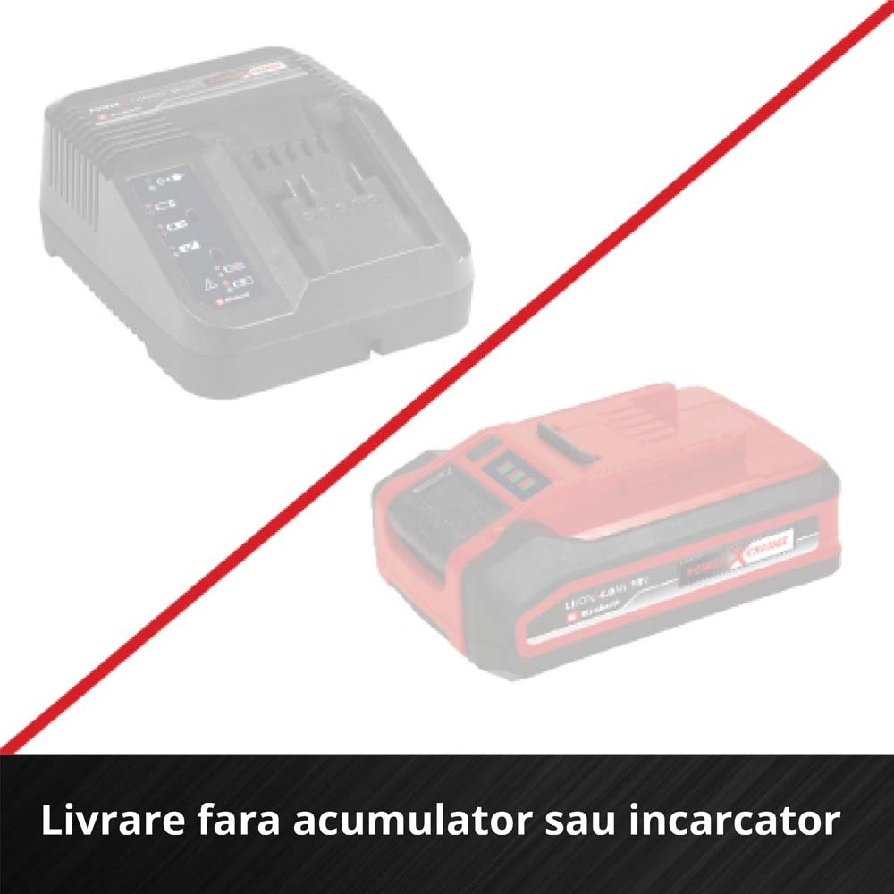 Aspirator vertical fara fir Einhell TE-SV 18/270 Li BL-Solo Power X-Change, 18 V, Brushless, 270 mbar, fara sac, 3 moduri de putere, sistem de filtrare in 3 etape, incl. accesorii, fara baterie