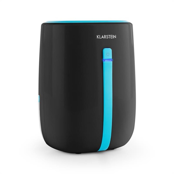Umidificator si Purificator aer ultrasonic portabil, rezervor 200ml, cu ioni negativi, LED 7 culori, rotatie 360 grade, Alb