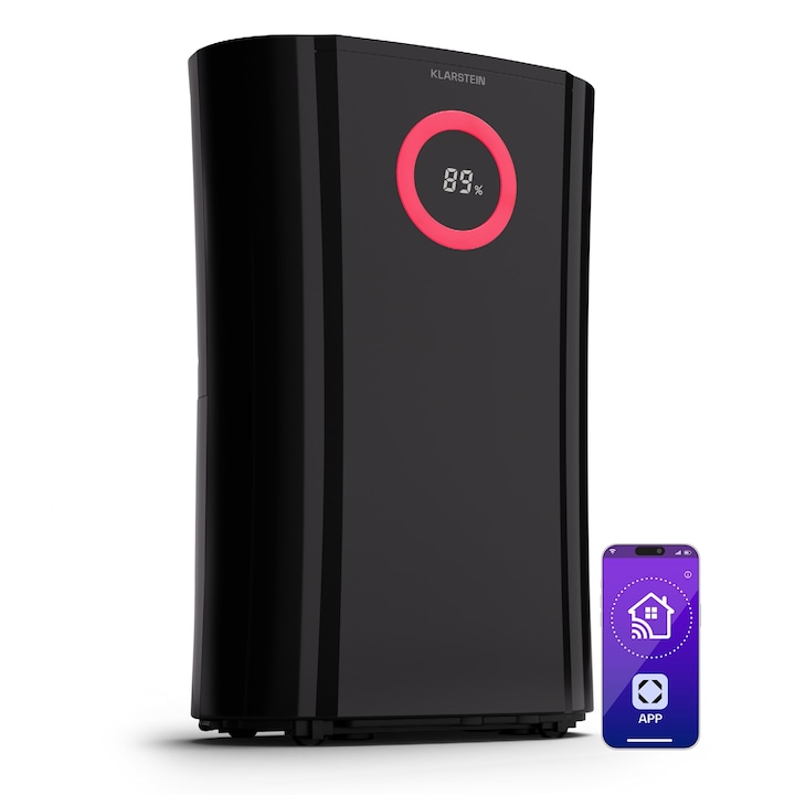 Dezumidificator ETA Fainer 2630 90000, 160 W, 2 litri, Uscare rufe, Nivel de umiditate reglabil, Alb