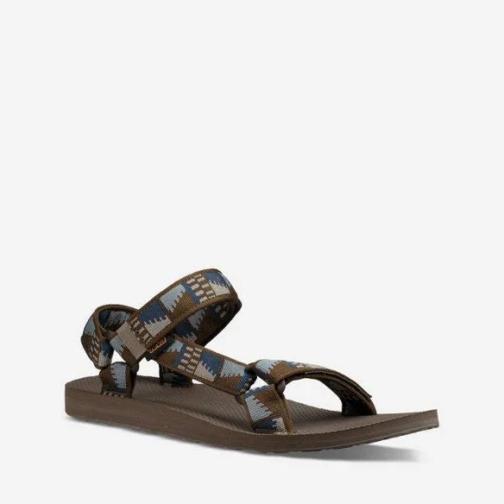 Мъжки сандали Teva Original Universal, зелени, 39.5 EU, издръжливи текстилни каишки, подметка от EVA пяна