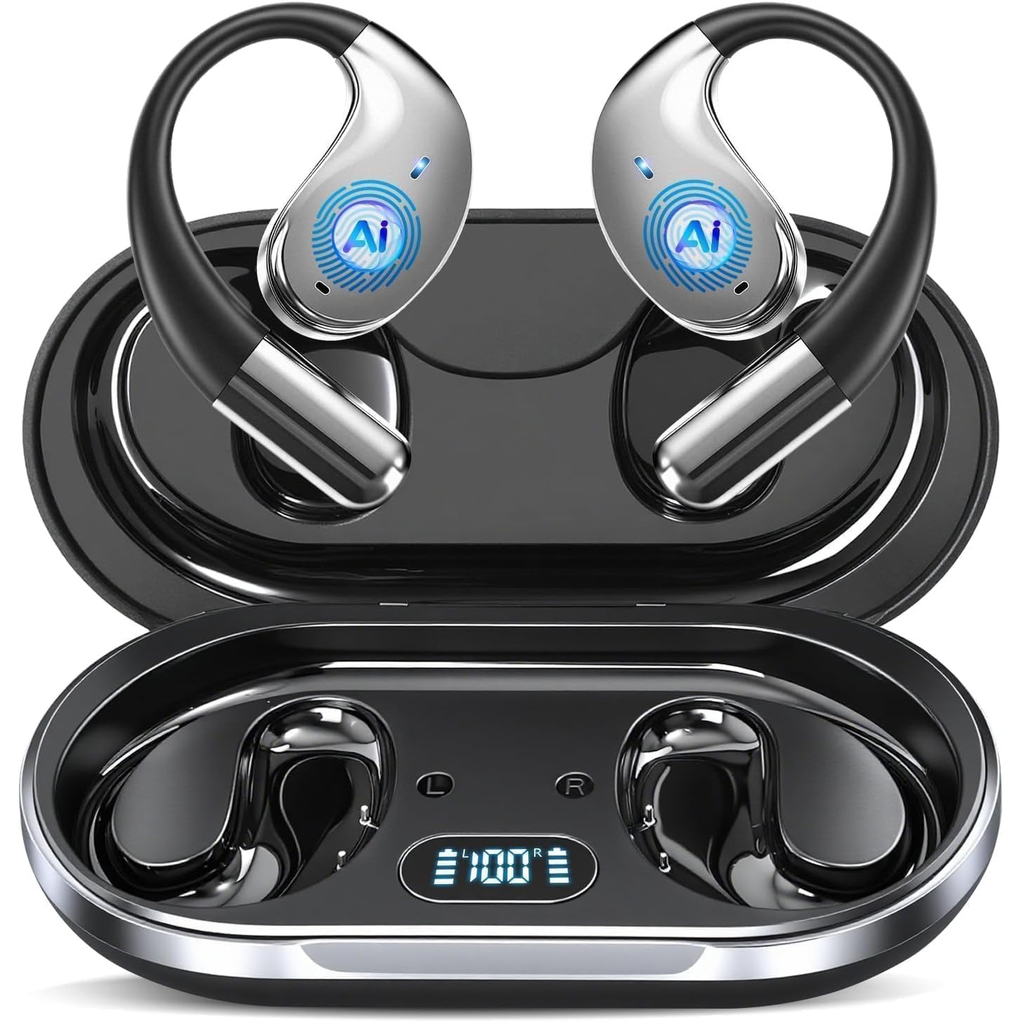 Casti Ai Casti Traducator AI 3-in-1, 164 Limbi, 58 Ore Autonomie, Moduri ...