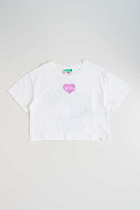 United Colors of Benetton, Mintás póló, Világoslila/Fehér