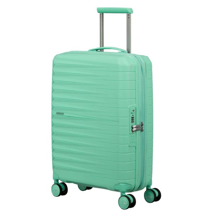 Troller American Tourister FastForward, verde mentă, material ABS