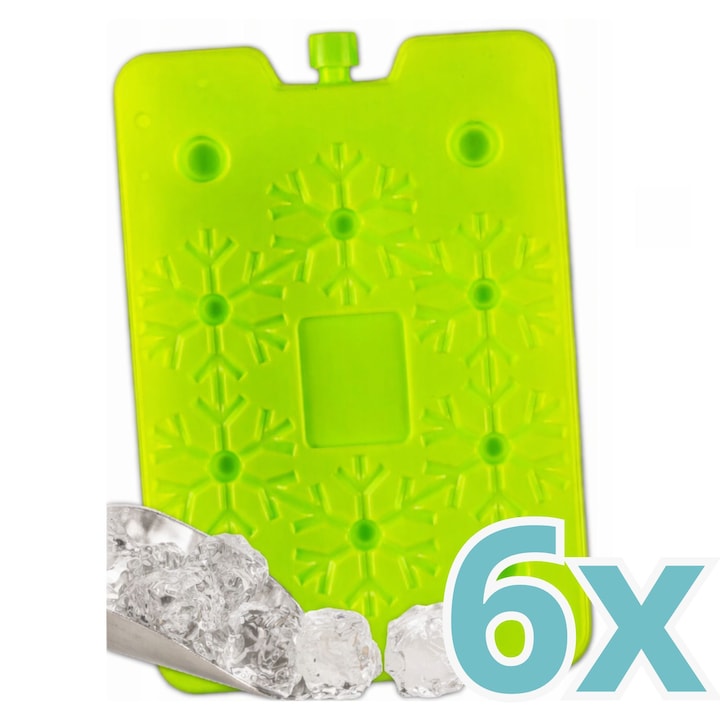 Insertie racire reutilizabila KRUMAD 200 ml, acumulator frigorific pentru lada frigorifica, geanta termo si lunchbox 6 bucati