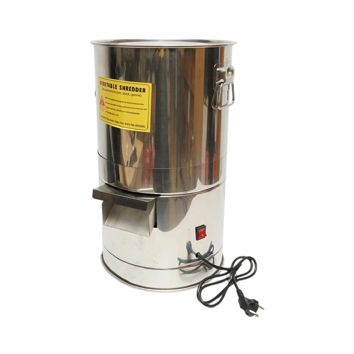 Moara electrica resturi vegetale si nutret 220V, cuva inox 12L, 4 cutite incluse