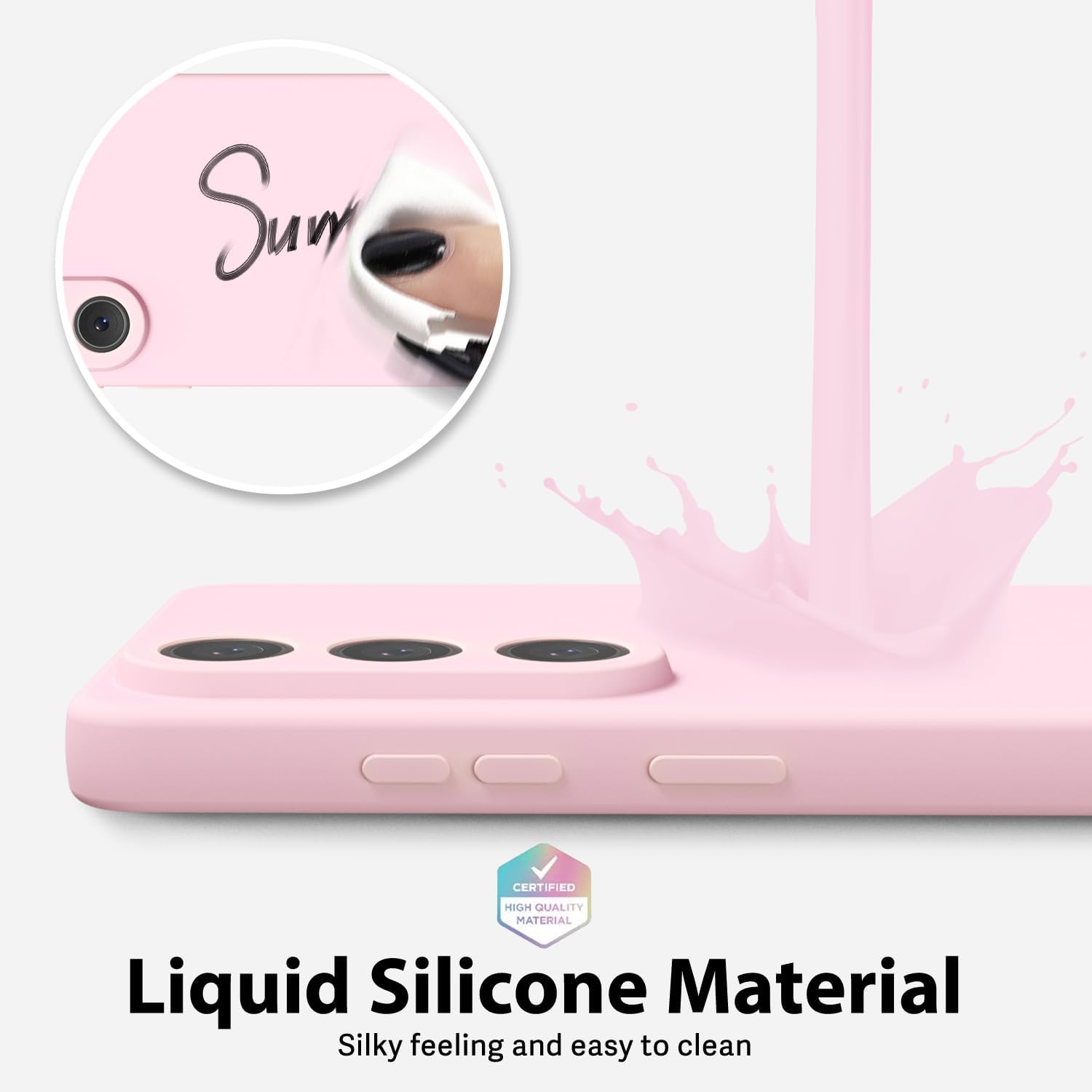 Husa pentru Samsung Galaxy S26 Ultra, Joyshell, Silicon Catifelat, Interior Microfibra, Ultra Slim, Antisoc, Protectie Premium, Roz pastel