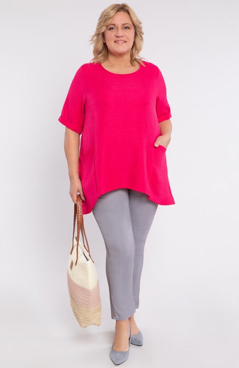Rózsaszín tunika zsebekkel