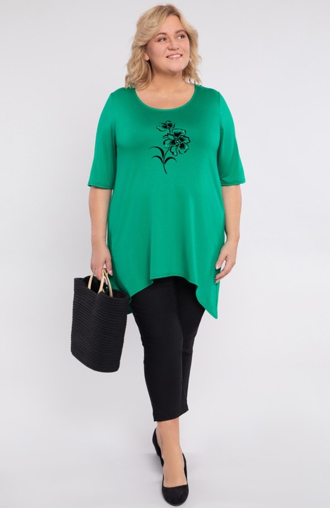 Zöld tunika mintával