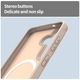 Husa Matte MagSafe compatibila cu Samsung Galaxy S26, protectie completa, contur Bej