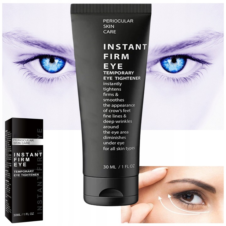 Крем за очи, 30 мл, незабавен стягащ ефект, намалява тъмните кръгове, за всеки тип кожа