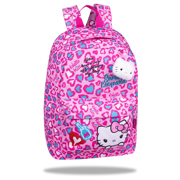 Coolpack - Cross iskolatáska, hátizsák - 1 rekeszes - Hello Kitty - Sweet Leopard (F026035)