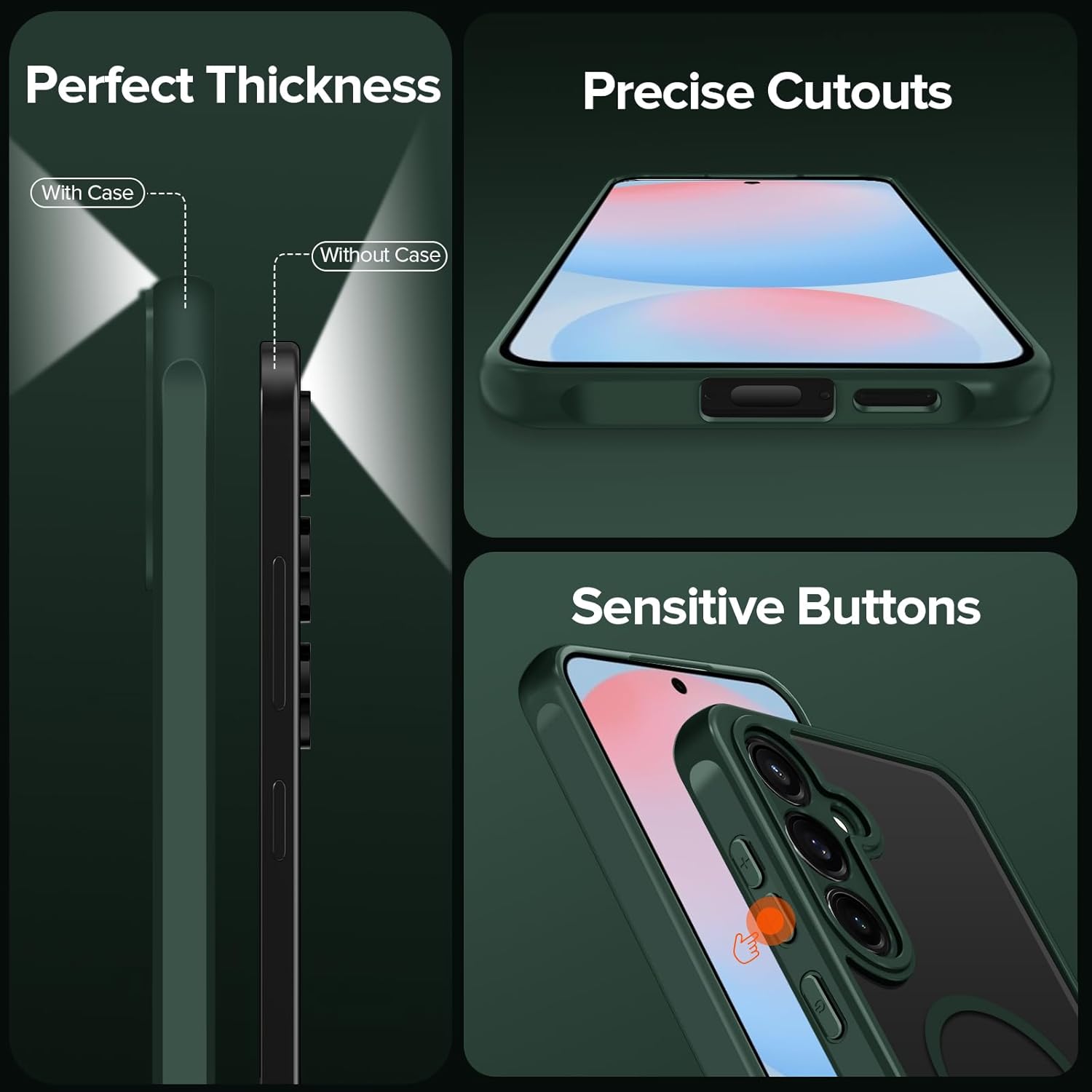 Husa pentru Samsung Galaxy S26 Ultra, Joyshell Frost Matte cu MagSafe, Protectie Completa, Verde