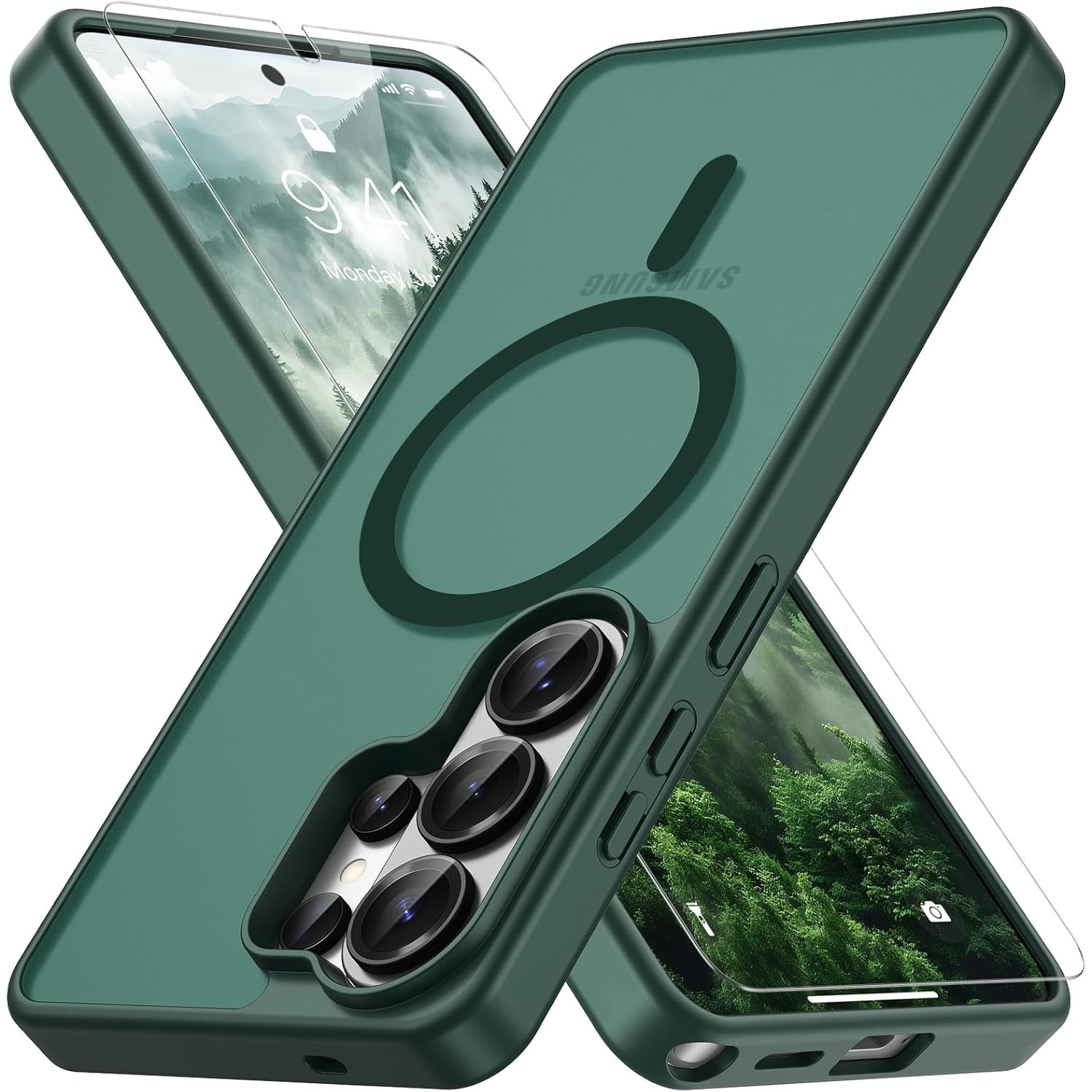 Husa pentru Samsung Galaxy S26 Ultra, Joyshell Frost Matte cu MagSafe, Protectie Completa, Verde