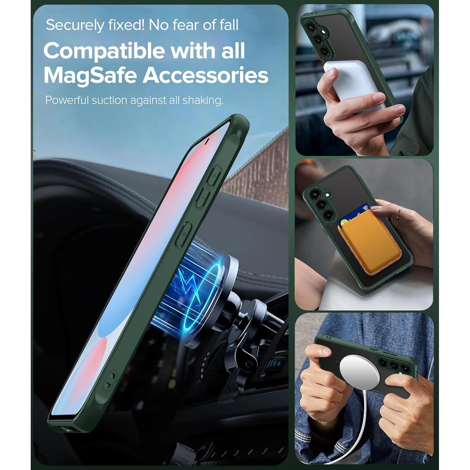 Husa pentru Samsung Galaxy S26 Ultra, Joyshell Frost Matte cu MagSafe, Protectie Completa, Verde