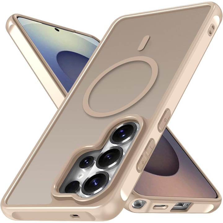 Husa pentru Samsung Galaxy S26 Ultra, Joyshell Frost Matte cu MagSafe, Protectie Completa, Crem