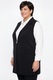 Черна жилетка с джобове