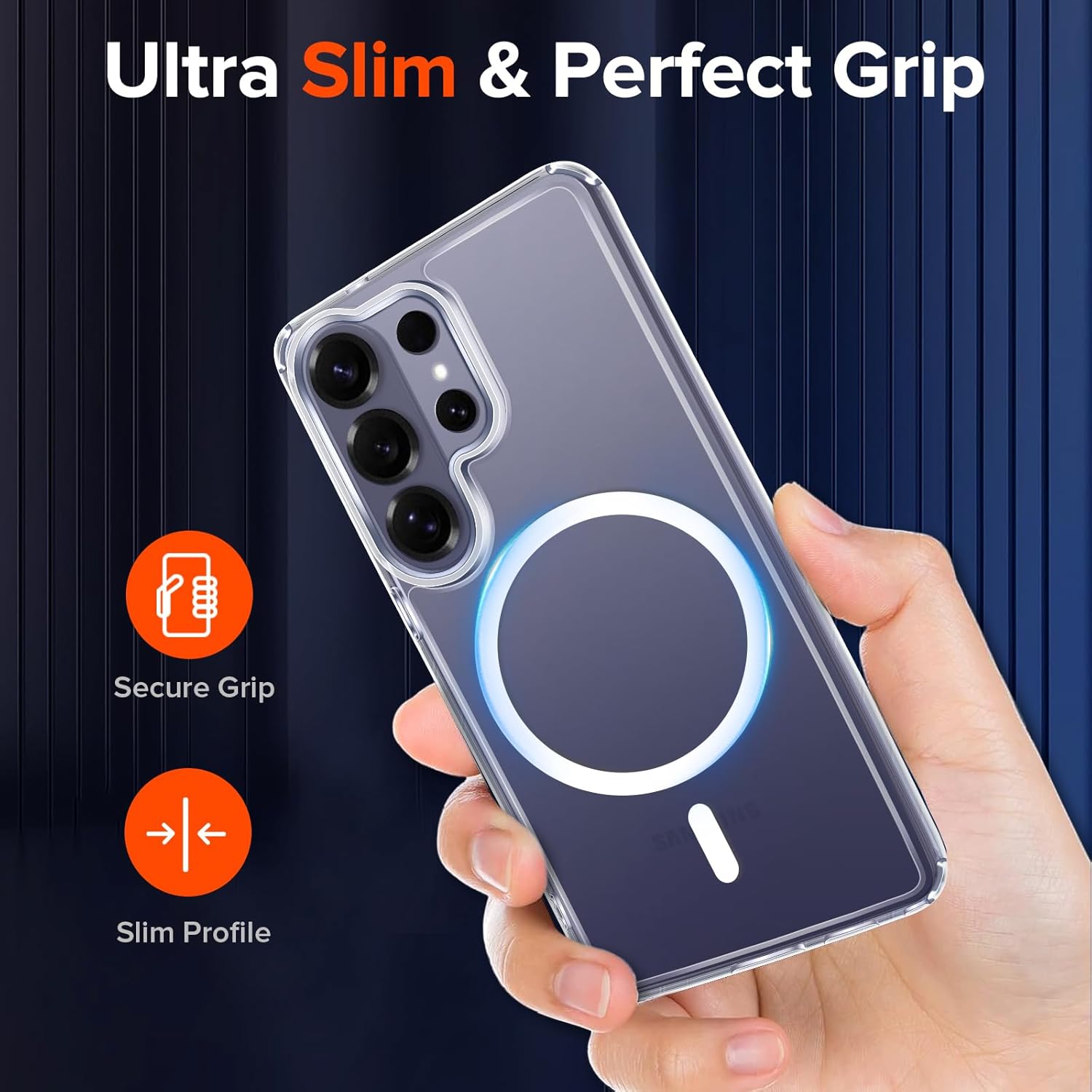 Husa pentru Samsung Galaxy S26 Ultra, Joyshell cu MagSafe, Antisoc, Wireless Charging, Transparent