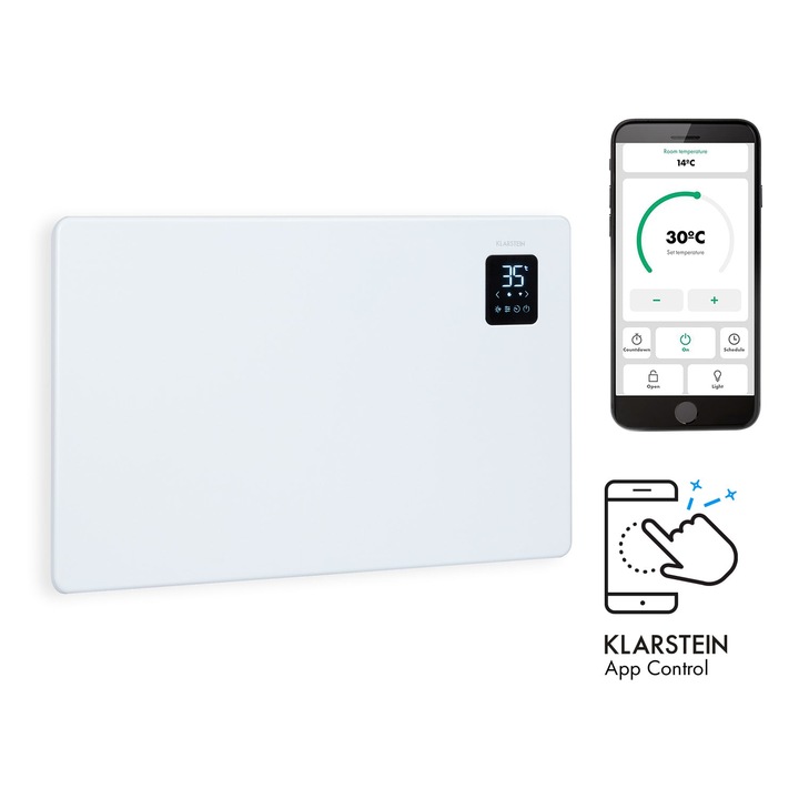 Klarstein, Bansin Smart 1500, Convector, 1500 W, Control Prin Aplicatie