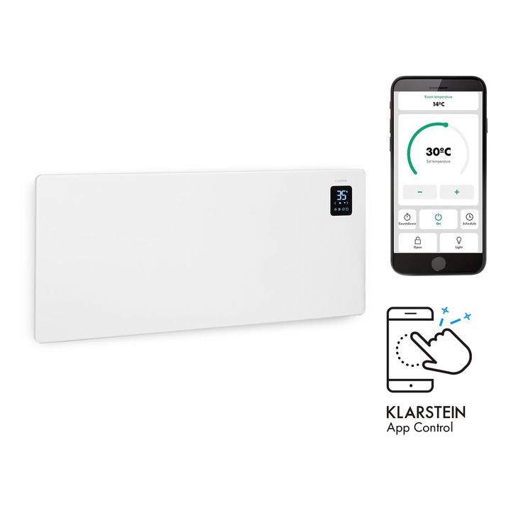 Klarstein, Bansin Smart 2500, Convector, 2500 W, Control Prin Intermediul Aplicatiei