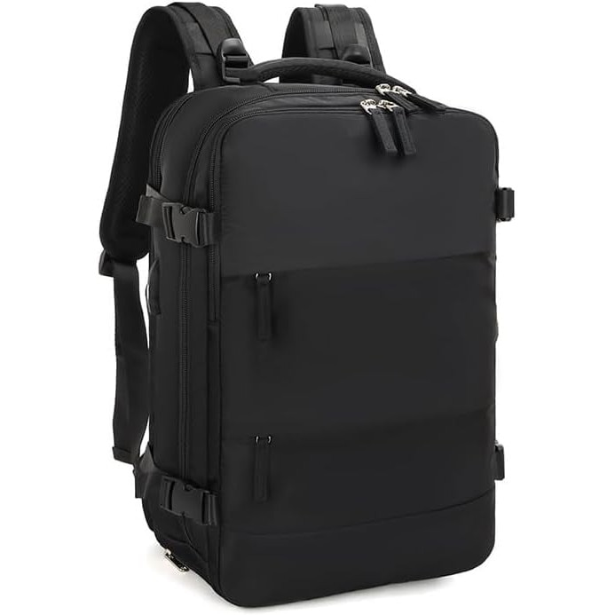 Rucsac multifunctional Cracos® 45x35x20 cm negru, compartiment captusit laptop - impermeabil