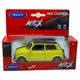 Macheta Mini Cooper 1300 sárga-fekete 1:36