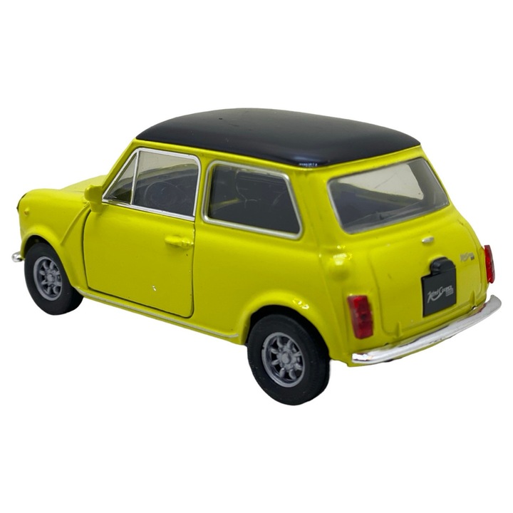 Macheta Mini Cooper 1300 sárga-fekete 1:36