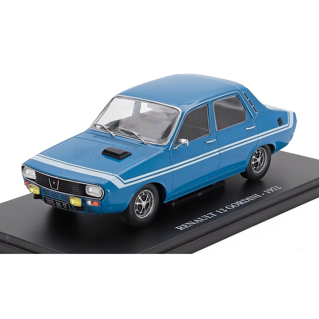 Renault R12 Moretti Renault R12 Gordini 1972 1:24 fém modellautó vitrinnel - eMAG.hu