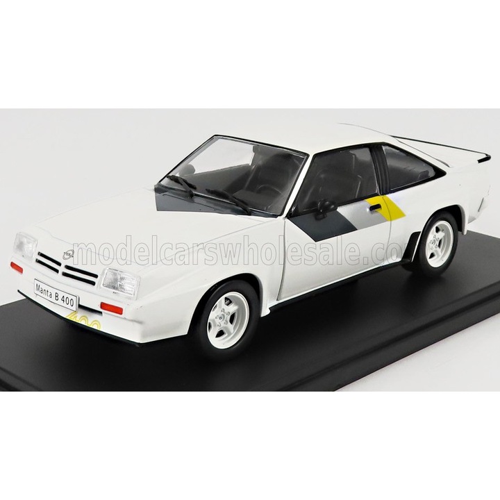 Opel Manta B 400 Rallye 1981 fém modellautó 1:24 Fehér