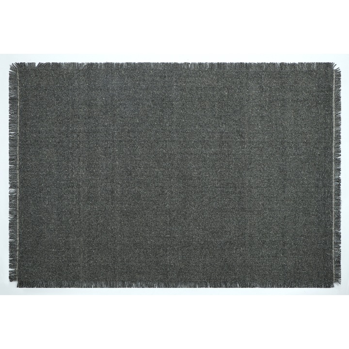 Covor Velaar Flocus, 160x230cm, negru, lana