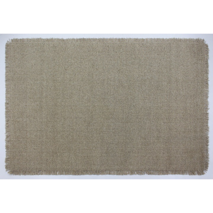 Covor Velaar Flocus, 160x230cm, bej, lana 100%