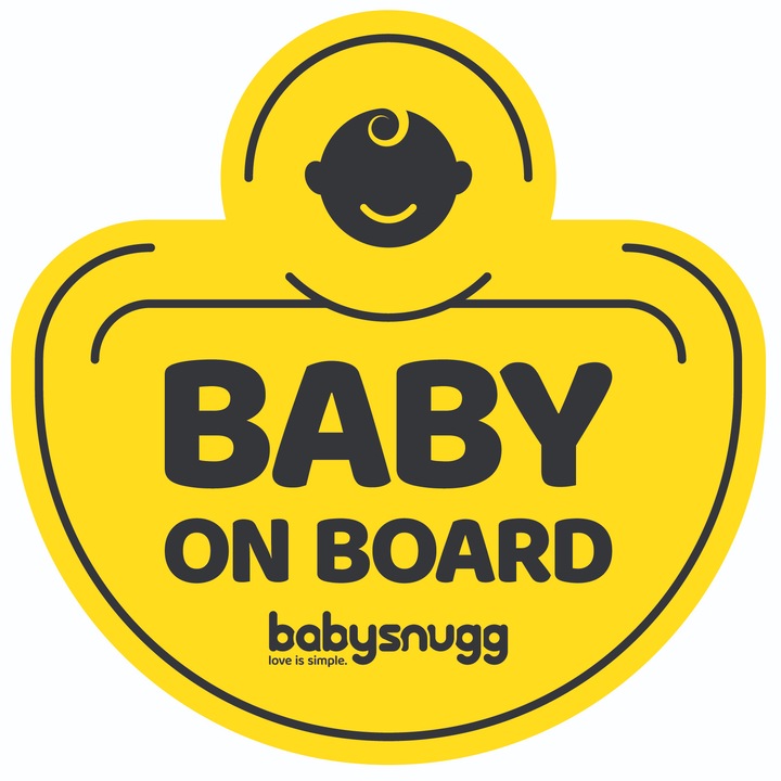 Sticker Baby on board, 13.5 cm babysnugg