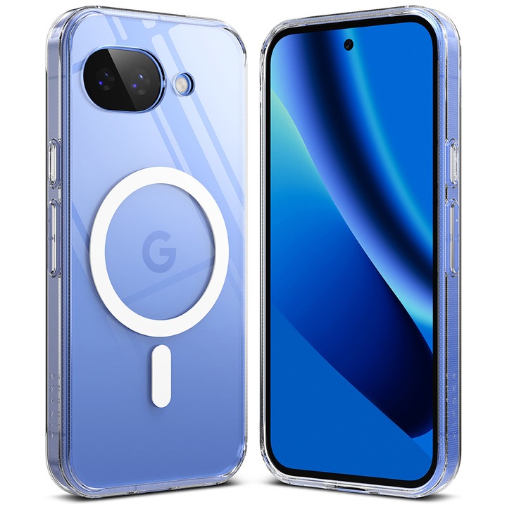 Husă Ringke Fusion MagSafe pentru Google Pixel 10a, transparent, policarbonat