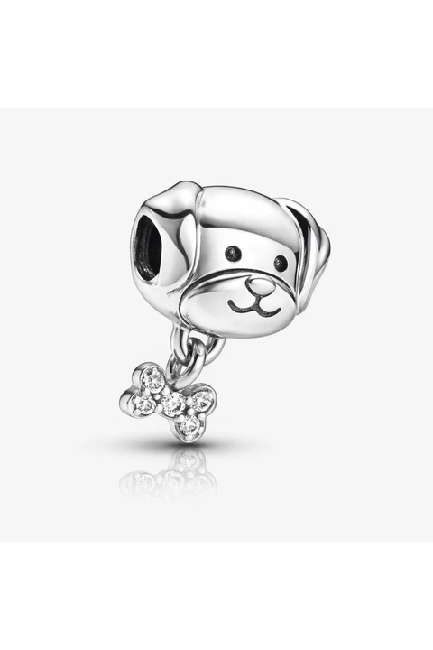 Pandantiv femei, otel inoxidabil placat argint 925, cristale zirconiu, argint