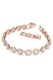 Set bijuterii femei, colier și brățară, aur roz, 42x18cm