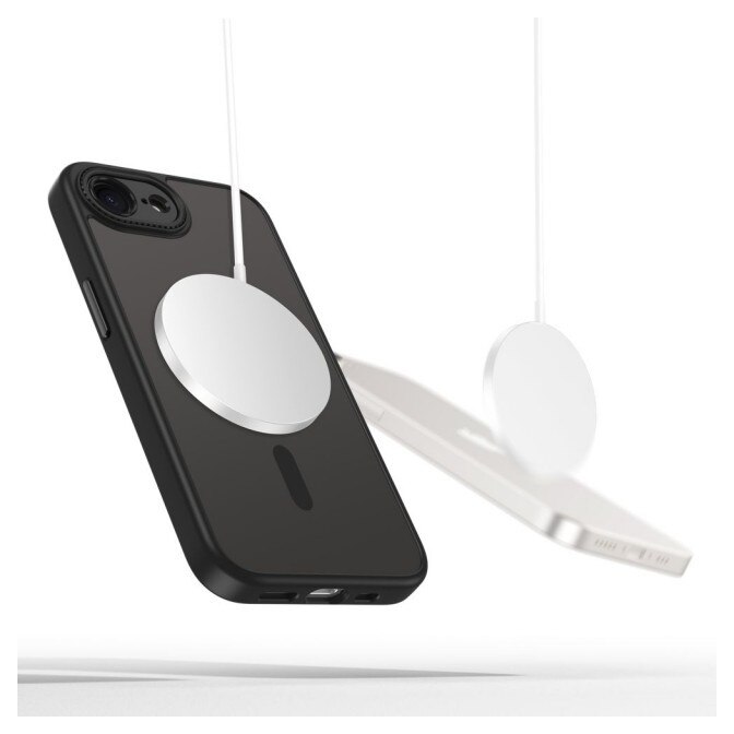 Husa Upzz Tech MagCam Compatibila Cu iPhone 17e, MagSafe, Protectie La Camere, AntiShock, Negru Matte