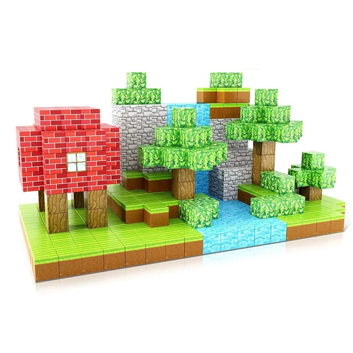 Blocuri magnetice de constructie 3D, 2.5 cm