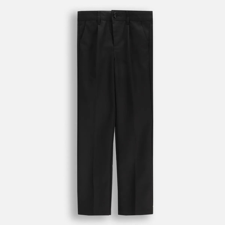 Gyerek nadrág, Coccodrillo, slim fit, fekete, vékony anyag, 158 CM