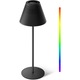 Lampa de masa LED reincarcabila, 4 culori, 9 RGB, metal, fara fir, 5200 mA