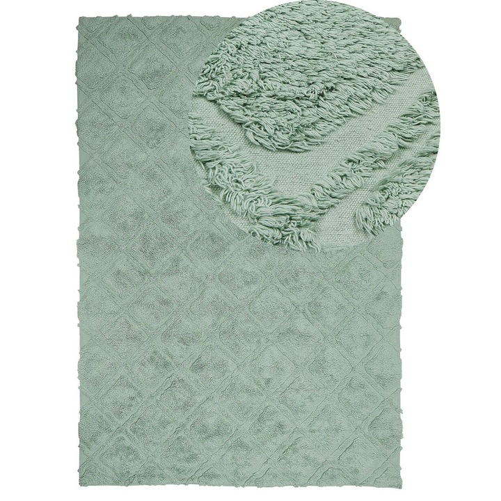 Fata de masa din bumbac verde 140 x 200 cm Hatay