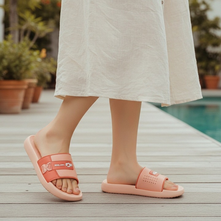 Papuci veseli H717roz deschis 123997, Roz deschis, 38