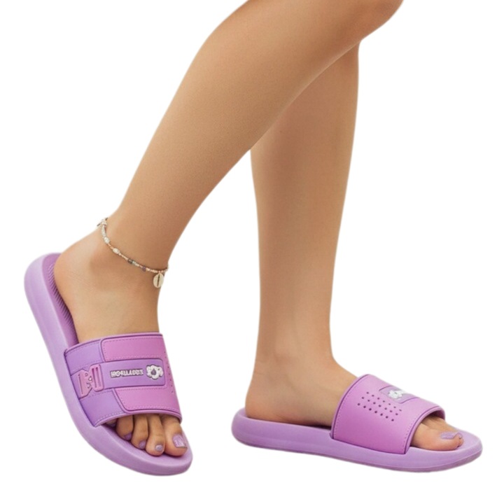 Papuci veseli H717mov 124003, Mov, 40