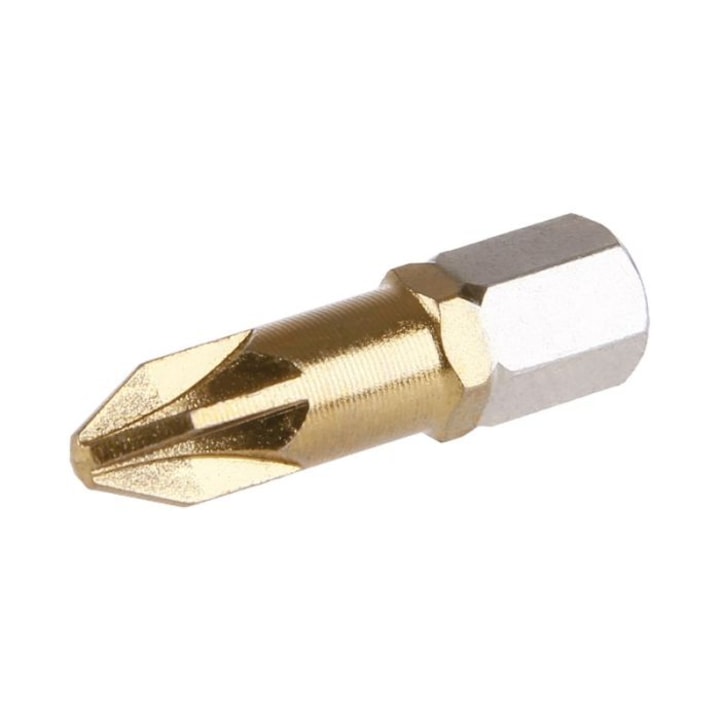 Set capete surubelnita Pozidriv diamantate, Festa, 5 bucati, otel S2, 25 mm