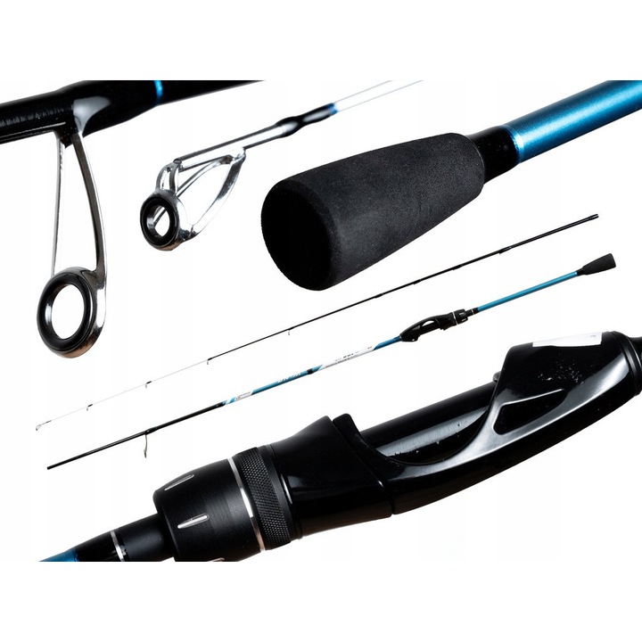 Lanseta pescuit Rumpol AREKS 2,1m 0,5-5g ultralight, 2-sectiuni, carbon