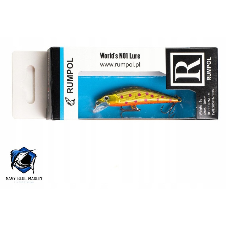 Naluca Rumpol 50mm, 5g, 0.2-1m, design realist