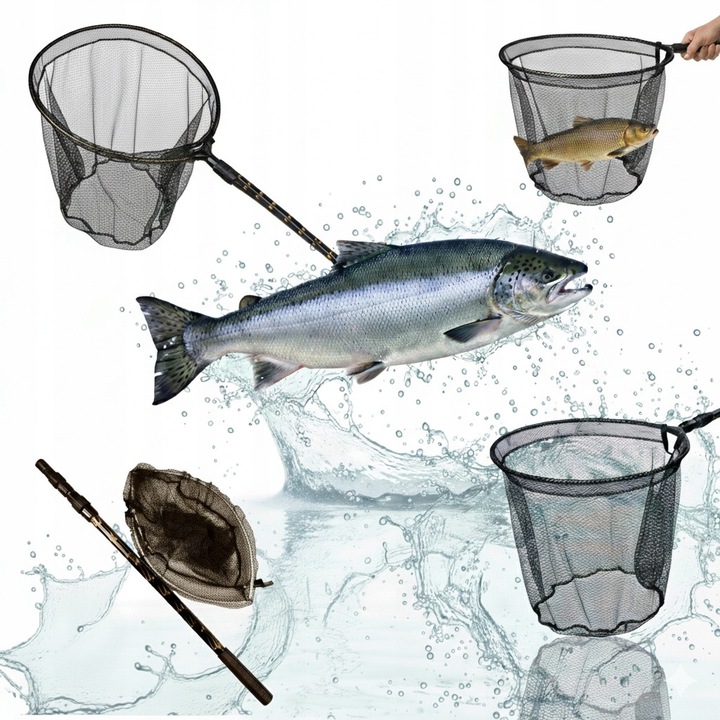 Minciog telescopic Rumpol 180x40cm, 3 sectiuni, usor, argintiu-negru