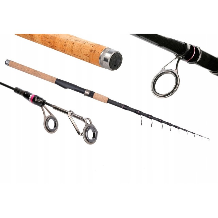 Lansete pescuit Rumpol Match Tele Proff 4,5m 10-40g carbon, telescopica, usoara, precizie