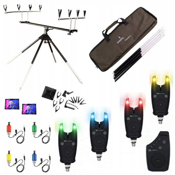 Set rod pod Rumpol Delight, cu 4 undite, centrala 4+1, 46-72cm