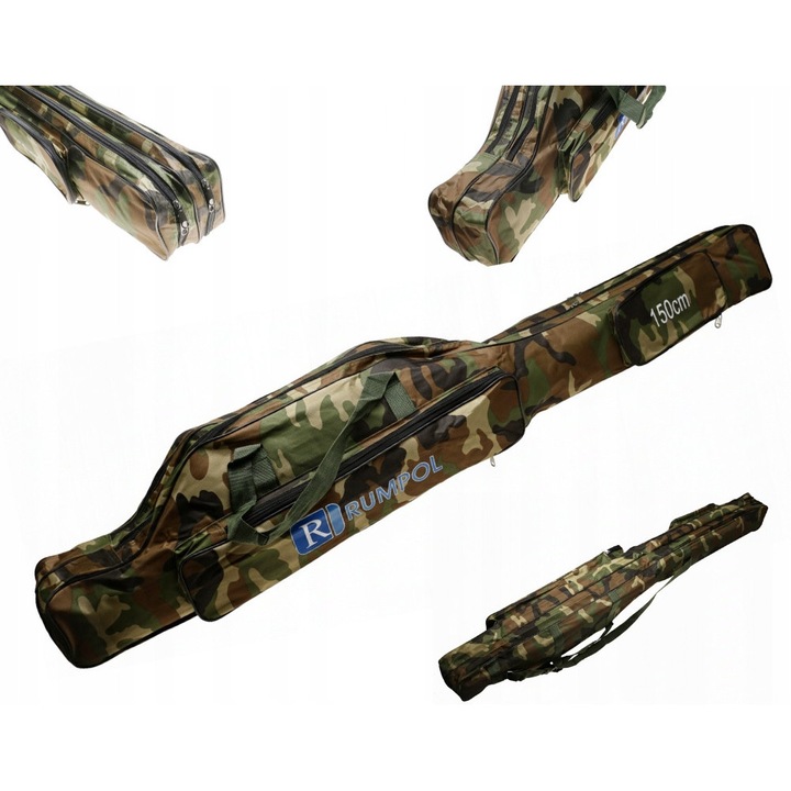 Geanta de pescuit Rumpol, 150cm, 2 compartimente, 2 buzunare
